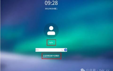 系统登录界面多次输错密码导致账户锁定
